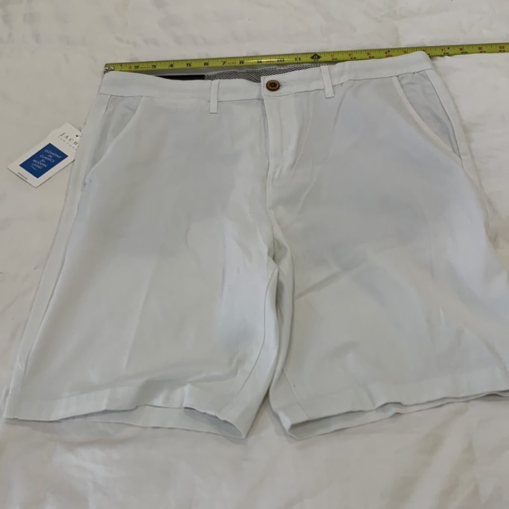 NWT Jach's New York Bleeker Stretch Twill White Short‎ Size 34 - Picture 8 of 14
